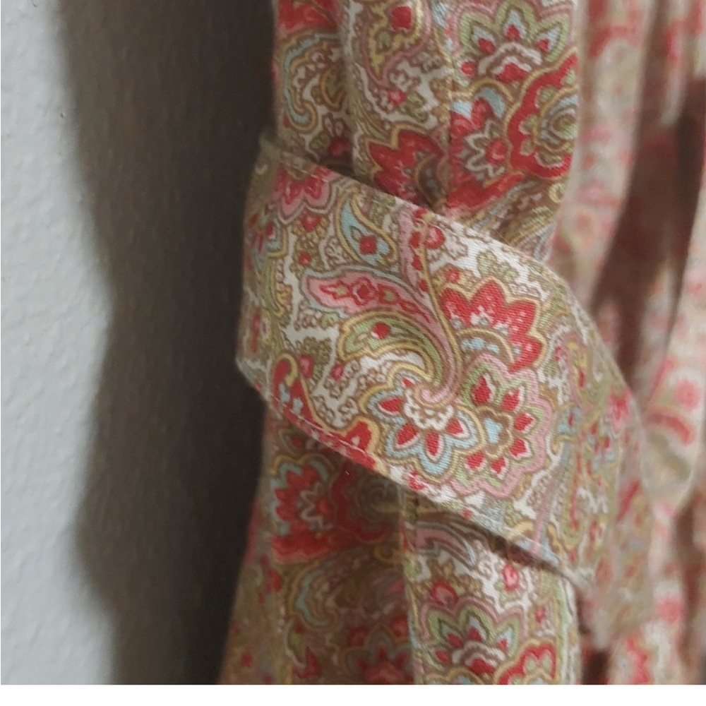Talbots Pink Ruffled Buttoned Midi Sundress - Picture 4 of 11